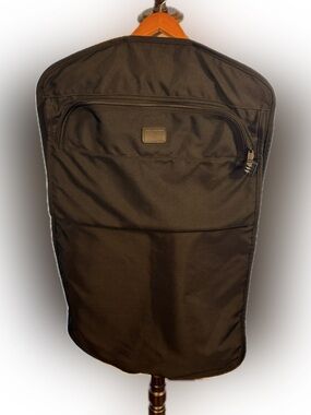 TUMI Black Ballistic Nylon Garment Bag Travel Suit Carrier Foldable Locking